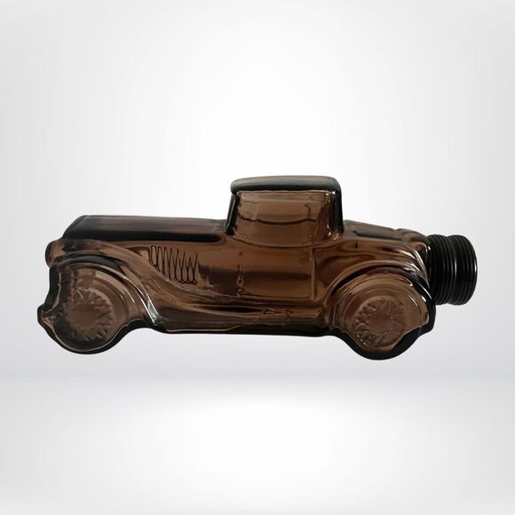 Avon Collectible 1967 Sterling Six Brown Glass Decanter | Gift item | Home Decor - Picture 2 of 4